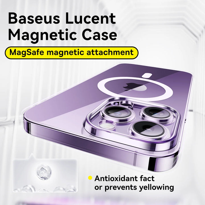 Lucent Magnetic Hard PC Clear Case for iPhone