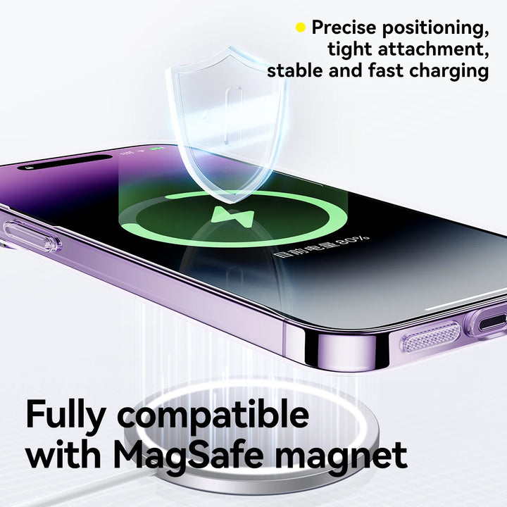 Lucent Magnetic Hard PC Clear Case for iPhone